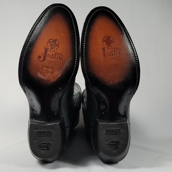 NEW Justin Lizard Woman’s Boots Size 8 1/2D - Picture 9 of 11